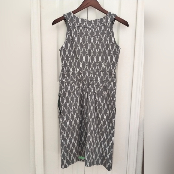 Modern "Mod" Abstract Print Dress - Picture 4 of 16